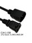 Iec 320 C14 Erkek Fiş Abd 2pin Dişi Soket Güç Adaptör Kablosu, C14 - Nema 1-15R 2 P Güç Adaptör Kablosu (0.1 Metre) (Yurt Dışından) 2