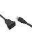 1m Soket Kablosu USB 3.0 Oto Araba Gömme Montaj Erkek - Dişi Uzatma Kablosu Pano Paneli Kare Ses Hattı Motosiklet Için (Tek Bağlantı Noktalı) (Yurt Dışından) 1