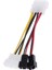 Adet 4-Pin Molex 3-Pin Fan Güç Kablosu Adaptör Konnektörü Bilgisayar Soğutma Fanı Kabloları 12 V/5 V Dc Cpu Pc Kasa Fanı (Yurt Dışından) 3
