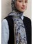 Elegant Desen Şal Mavi 2