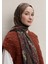 Zaıra Desen Şal Bordo 3