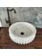Beyaz Mermer Kavun Dilimli Lüx Lavabo 3