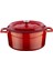 Döküm Yuvarlak Tencere, Trendy, 24 Cm, 4.49 L Hacim, Kırmızı 1
