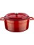 Döküm Yuvarlak Tencere, Trendy, 24 Cm, 4.49 L Hacim, Kırmızı 2