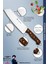 Sürmene Serisi Santoku Mutfak Şef Bıçak Et Ekmek Sebze Salata Şef Bıçağı Kahverengi ( MFT-003 ) 3