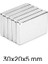 Magneteksan 30X20X5 mm Neodyum Dikdörtgen Güçlü Mıknatıs (5 Adet Set) 2