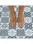 Wallpops FP2951 Leyton Peel & Stick Floor Tiles Yer Karosu, Mavi 2