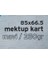 Mektup Kartı, 665 x 85 Mm, 250 Gr, 25'li, Mavi 3
