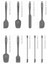 VLT1178 Drongo 9'lu Spatula Set Gri 2