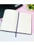 Çiçeği Tasarımlı Kalın Kitap Görünümlü Defter ve Bez Çanta Set 2