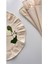 Alamode Natural Ham Keten Fırfırlı Yuvarlak Amerikan Servisi 4 Lü Set 40 x 40 cm 2