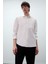 Regular Fit Polo Yaka Basic Düz Gofre Uzun Kollu Gömlek D8713AX25SP 1