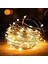 Peri LED Işık 3 Metre (Sarı) Pilli Aydınlatma Şerit LED Saçak Spot Süsleme (1 Adet) 1