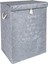Çamaşır Sepeti Kirli Çamaşır Torbası Çamaşır Sepet Keçe Kapaklı Çok Amaçlı Kutu Sepet Oyuncak Saklama Sepeti Renk (55X40X30 Cm) (Gri) 1