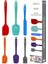 Isıya Dayanıklı Yanmaz Yapışmaz Silikon Spatula Seti 6 Parça Karışık Renkli 2