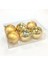 Yılbaşı Topu 6'lı Paket Gold 8 cm . 1