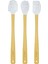 Indigo 3'lü Beyaz Renkli Noktalı Bambu Silikon Spatula Seti Uzun 26 cm VLT1518 1