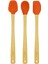 Indigo 3'lü Turuncu Bambu Silikon Spatula Seti Uzun 26 cm VLT1512 1