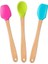 Indigo 3'lü Renkli Bambu Saplı Silikon Spatula Seti Uzun 26 cm 1
