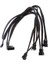 Siyah Net Kollu Ide Molex - 4 x 4-Pins Pwm Cpu Kasa Soğutma Fanı Splitter Hub Güç Adaptörü Kablosu, 1x4 (Yurt Dışından) 2