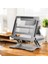Trend Laptop/notebook/macbook ile Uyumlu Yüksek Kalite Katlanabilir Yükseklik Ayarlı Metal Masa Üstü Tablet Laptop Standı Gri Renk 1