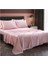 Cocoon Ipek Dokulu Pembe Pamuk Saten 4 Parça Çift Kişilik Nevresim Takımı 1