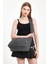 Classic Kanvas Gri Renk Tote The School Bag Çapraz ve Omuz Çantası BOY 27 X EN 35 5