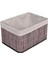 Bambu Çok Amaçlı Saklama Kutusu Düzenleyici Derin Boy Organizer, Dekoratif Bambu Düzenleyici Gri (32 x 23 x 17 cm ) 1