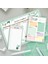 Haftalık, Günlük Planlayıcı Set - 50 Sayfa Tarihsiz Masaüstü Planner - Gençler, Kızlar, Yetişkinler Için To Do List - 3 Parça - Green Serisi 1