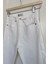 Kesik Paça Boyfit Jean- Beyaz 2