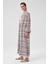 Taş Lacivert Etnik Desenli Kadın Kaftan 3