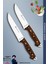 Mutfak Bıçak Seti Et Ekmek Tavuk Sebze Salata Bıçağı 2'li Set Kahverengi ( MFT-010 ) 1