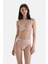 Ekru Yüksek Bel Bikini Alt 4