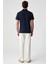 Monaghan Erkek Polo Yaka Relaxed Fit Patlı Düğmeli Kısa Kollu Lacivert T-Shirt 5