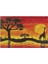 Tasarımlı Dekoratif Kapı Önü Paspas, Dış Mekan/ev Içi/banyo/mutfak/yatak Odası/giriş Paspasları (Afrika, 45 x 70) 1
