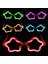 Nessiworld Yıldız Glow Gözlük - Yıldız Şekilli Glow Stick Gözlüğü - Glow Partisi Gözlük 12 Adet 2