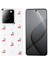 Infinix Hot 40 Kılıf Simli Glitter Kiraz Desenli Kapak 1