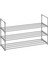 3 Katmanlı Ayakkabı Rafı, Ayakkabı Saklama Düzenleyici, Metal Saklama Rafı, 12 Ile 15 Çift Ayakkabıya Uygun, 30,5 x 92 x 55 cm, Gri LSA303G01 1