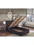 Niron Piano Lite Baza ve Başlık Seti 120x200 cm Tek Kişilik Siyah Metal Profil Baza ve Başlığı Silinebilir Soho Kumaş 1