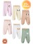 Unisex Bebek Penye Organik Pamuklu Hayvan Figürlü 0-6 Ay Patikli Bebek Tek Alt 6'lı Set 1