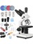Güçlü Biyolojik Mikroskop Trinocular Microscope 1