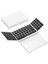 Büyük Touchpad Katlanabilir Bluetooth Klavye Black-White 1
