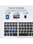 Büyük Touchpad Katlanabilir Bluetooth Klavye Black-White 4