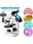 Bogrınuo Bileşik Binoküler Mikroskop 40X-2000X Büyütme Binocular Electron 5