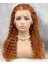 Gerçek Front Lace Tül Peruk - Afro Dalgalı - Bakır 70x75 cm 1