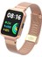 Xiaomi Redmi Watch 2 Lite Uyumlu Krd-66 Metal Kordon Zore - Rose GOLD-8680436588383-NOİR74881 1