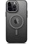 Apple iPhone 14 Pro Max Kılıf Magsafe Şarj Özellikli Buzlu Sert Pc Zore Tuval KAPAK-SIYAH-8680436689 1