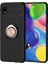Galaxy A01 Core Kılıf Zore Ravel Silikon Kapak-Siyah-Rose GOLD-8682314105354-NOİR51471 1