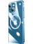 Apple iPhone 14 Plus Uyumlu Wireless Şarj Özellikli Sert Pc Zore Riksos Magsafe KAPAK-RENKSIZ-868043662461 1