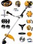 Alman WX-F80 11 In 1 Ful Set Yan Tipi Benzinli Tırpan + Toprak Eşeleme + Akrobat Çapa Roket Başlık 2
